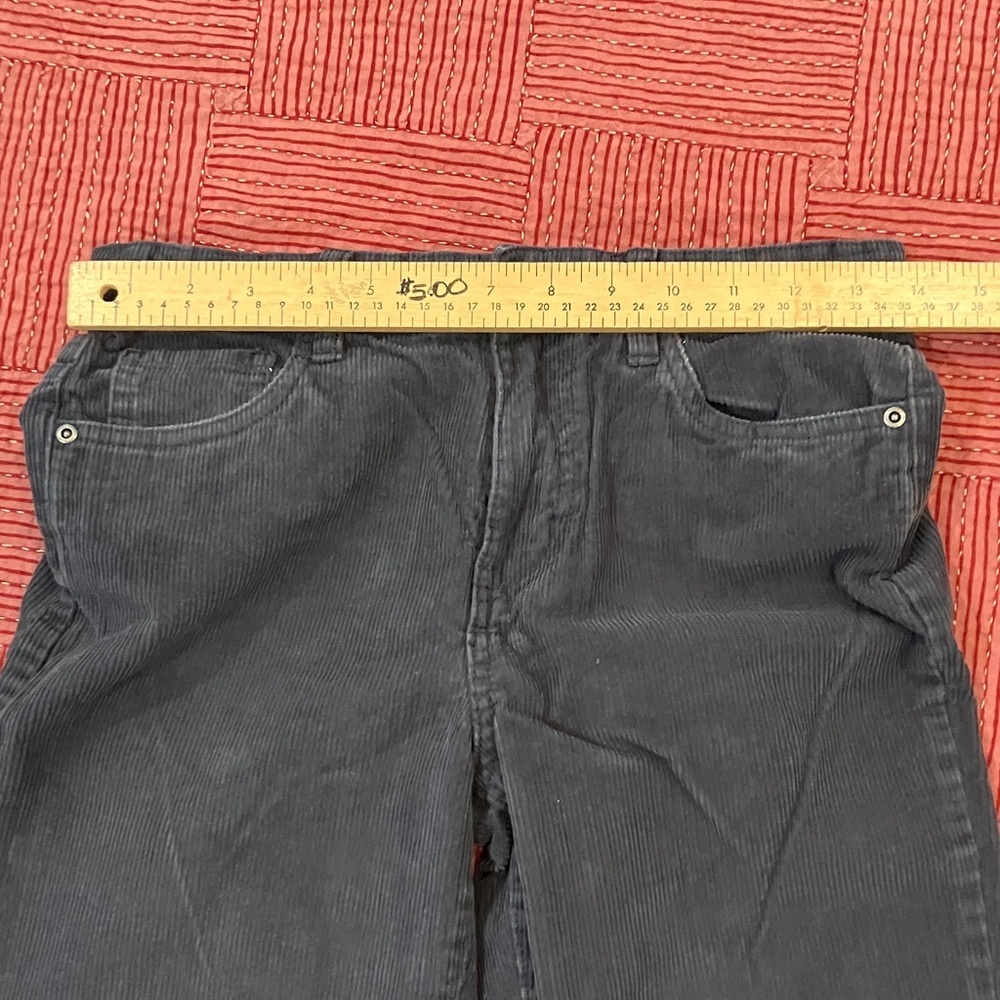 Boys size 14 Dark Gray Corduroy Pants - light FADE at knees - Picture 9 of 14